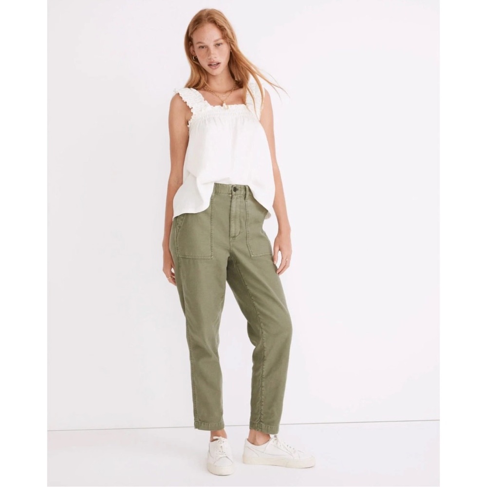 MADEWELL Griff Tapered Fatigue Cargo Pants‎ in Green NA150 // 27